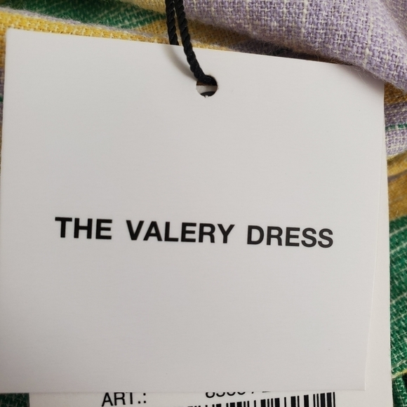 Zara Valery Mini Dress Easter Purple Green Yellow Pastel Spring Summer (S) - Picture 7 of 9